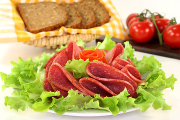 Image showing Salami