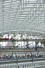 Image showing Portugal. Lisbon. View of a multilevel shopping center