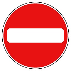 Image showing one way street traffic sign