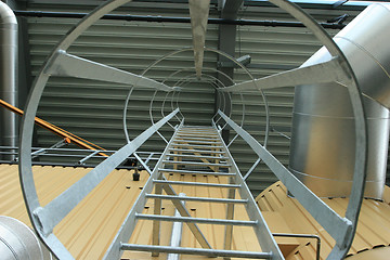 Image showing Staircase of Steel