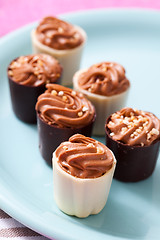 Image showing Chocolate pralines