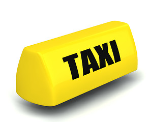 Image showing 3d model of the taxi symbol