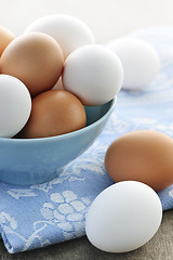 Image showing Eggs in bowl