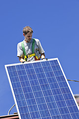 Image showing Solar panel installation