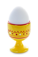 Image showing Boiled egg in cup