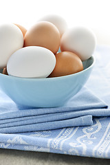 Image showing Eggs in bowl