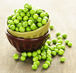 Image showing Bowl of peas