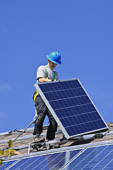 Image showing Solar panel installation