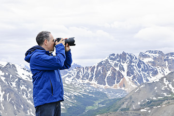 Image showing Photographer in mountains