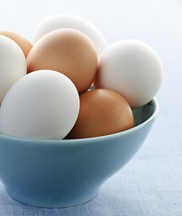 Image showing Eggs in bowl