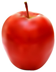 Image showing illustration of the fresh red apple