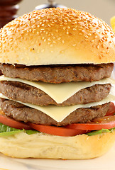 Image showing Triple Burger