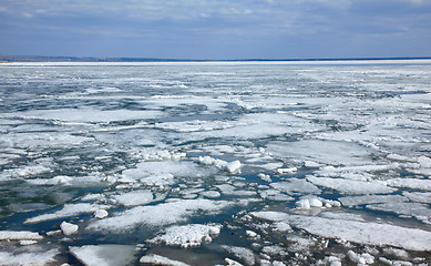 Image showing Ice drift