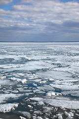 Image showing Ice drift