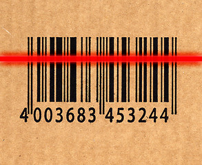 Image showing barcode and laser reader