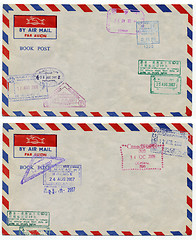 Image showing air mail background