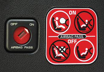 Image showing airbag instruction