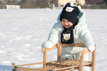 Image showing Pushing my sled