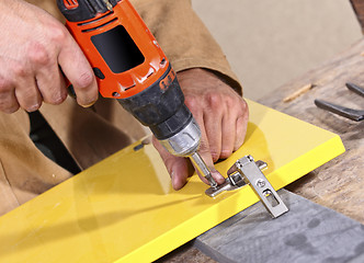 Image showing carpenter in action