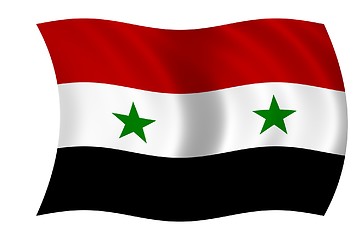 Image showing waving flag of syria