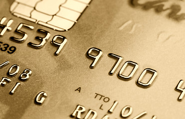 Image showing blue credit card