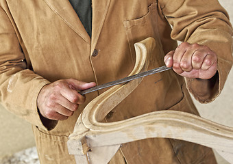 Image showing carpenter at work