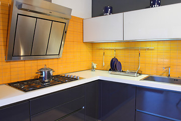 Image showing yellow kitchen