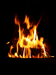 Image showing fire background