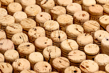 Image showing cork detail bottle background