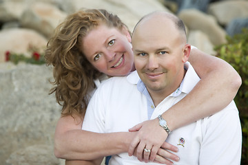 Image showing Attractive Couple Portrait in Park