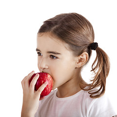 Image showing Eating an Apple