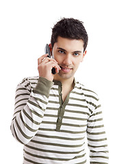 Image showing Making a phone call