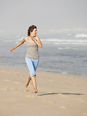 Image showing Girl running