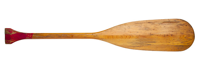 Image showing old canoe paddle