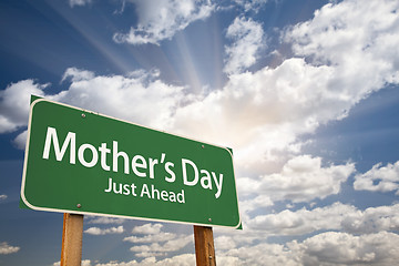 Image showing Mother's Day Green Road Sign