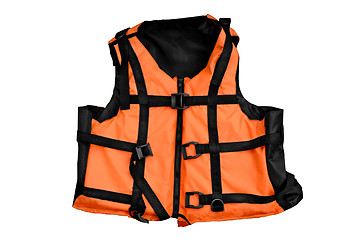 Image showing Orange life vest isolated