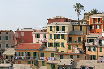 Image showing Facades of Vernazza