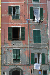 Image showing Laundry hung to dry