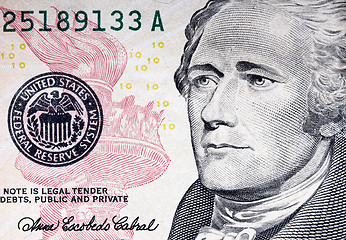 Image showing american dollar background