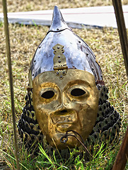 Image showing golden helmet