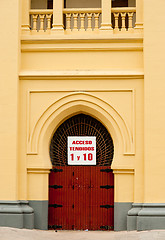 Image showing Bullfight arena entrance