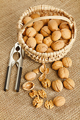 Image showing Walnuts in basket