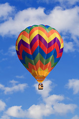 Image showing clouds and hot air balloon