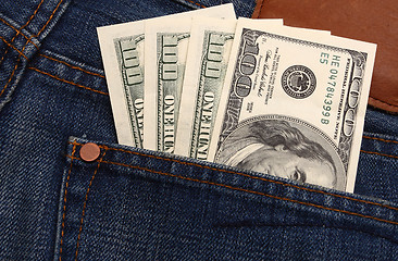 Image showing dollar in pocket