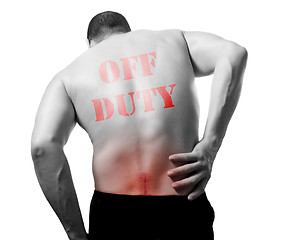 Image showing BACK PAIN OFF DUTY