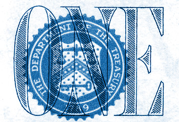 Image showing one detail of dollar