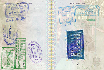 Image showing passport stamp