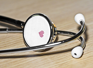 Image showing stethoscope background