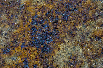 Image showing grunge rusty metal plate 