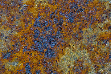 Image showing grunge rusty metal plate 